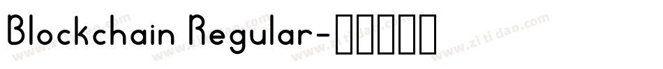 Blockchain Regular字体转换